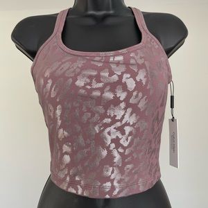 Calvin Klein activewear mauve strappy back tank top size S